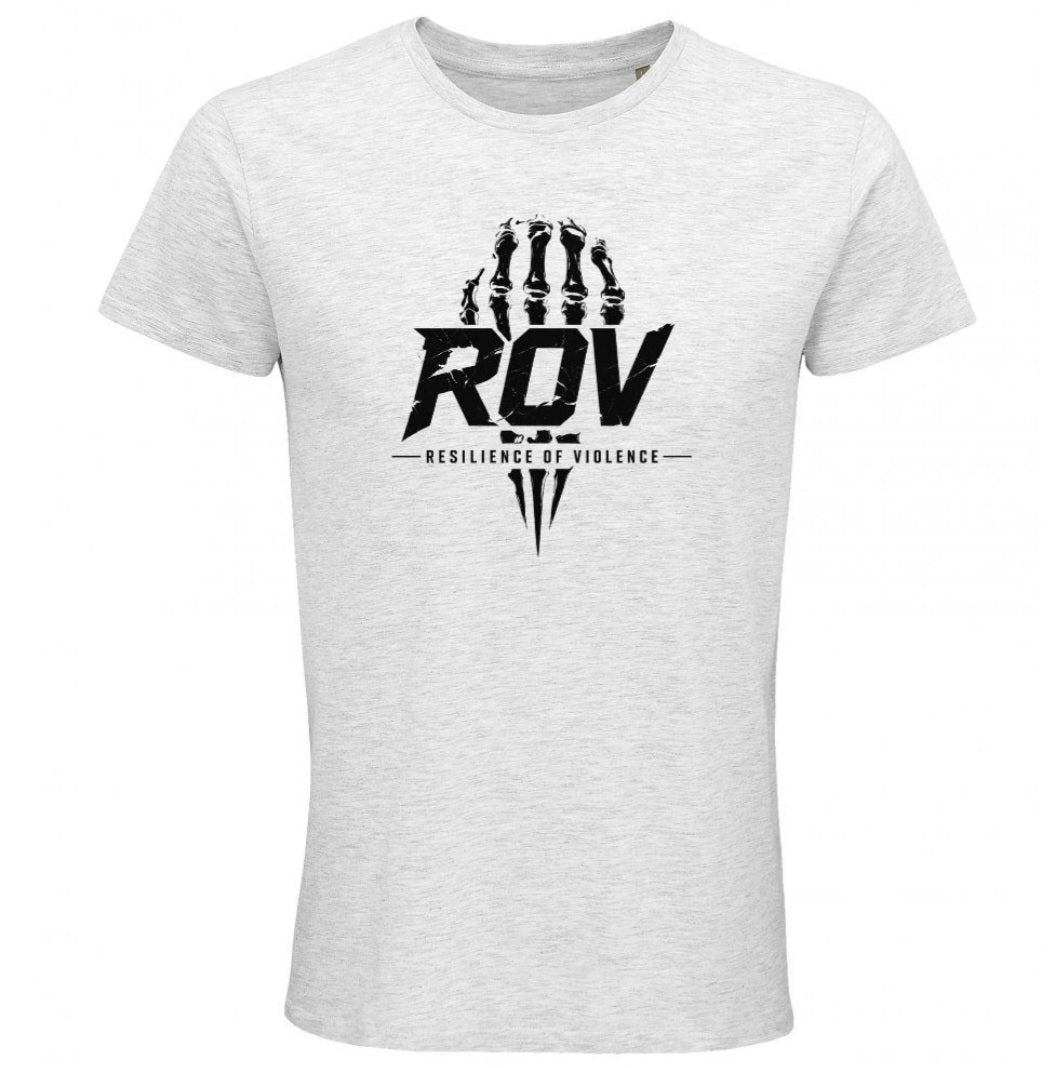 Tee-shirt skull ROV blanc chiné