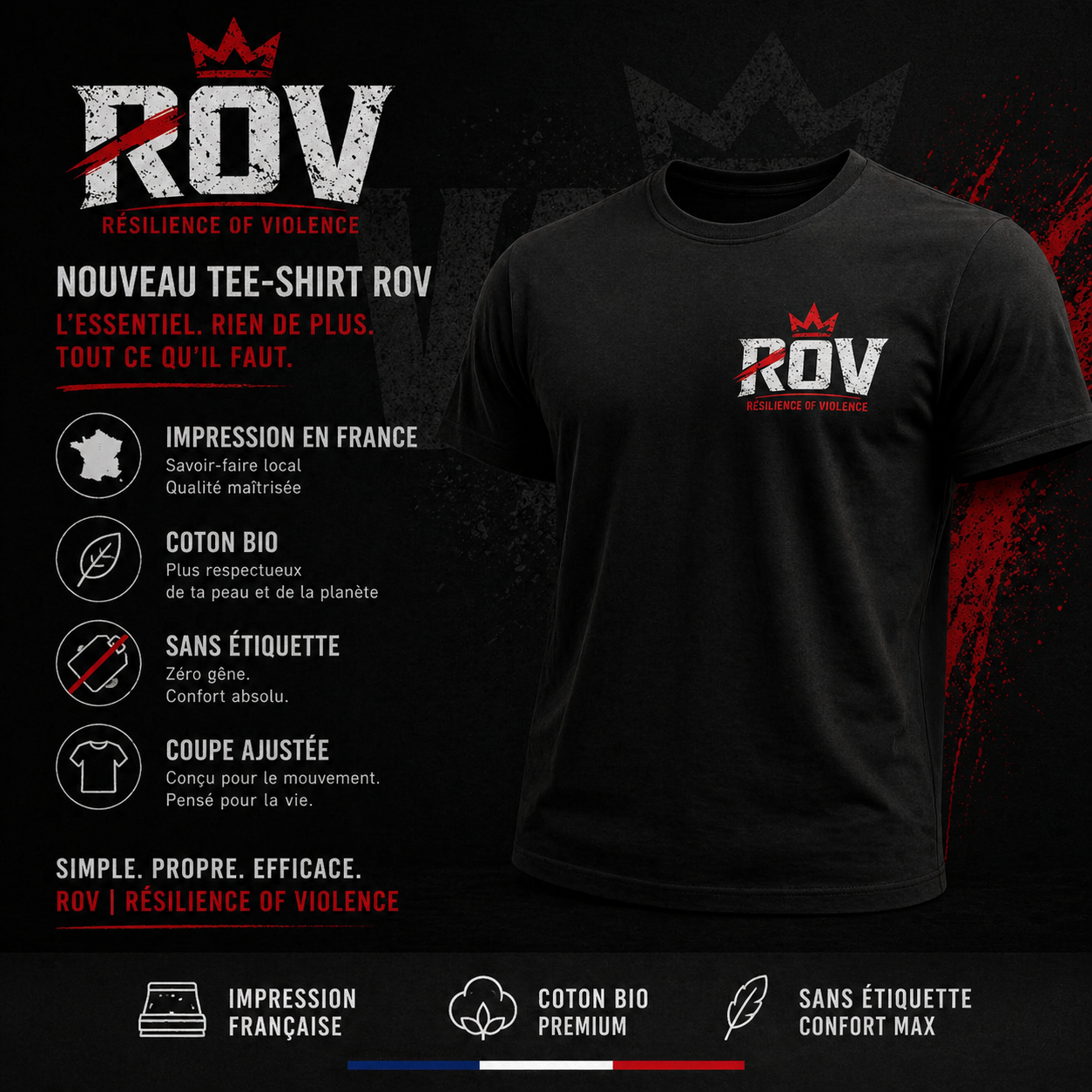 Tee-shirt noir original
