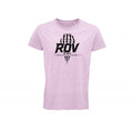 Tee-shirt skull ROV rose chiné
